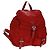 PRADA Backpack Nylon Red Silver Auth 169589V Silvery