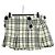 Falda Burberry Nova Check Blue Label de lana blanca Auth 169946V Blanco