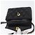 CHANEL Borsa a Vita Matelassé Pelle Nera Oro CC Auth BA10856 Nero D'oro - vista 11