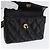 CHANEL Borsa a Vita Matelassé Pelle Nera Oro CC Auth BA10856 Nero D'oro - vista 19