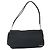 Bottega Veneta Borsa a spalla in tela nera e argento autentica bs33364 Nero