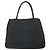 PRADA Borsa a mano in nylon nero argento Auth 171646 - vista 2