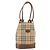 Burberrys Nova Check Tote Bag aus Canvas Beige Auth ep13077