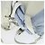 PRADA Backpack Nylon Light Blue Silver Auth 169576 Silvery - view 10