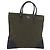 PRADA Handtasche aus Canvas Leder Khaki Silber Authentisch 170921