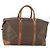 Céline Borsa Boston in tela Macadam CELINE in pelle PVC marrone oro Auth ki6396 D'oro