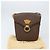 Céline Borsa a Spalla in Tela Macadam CELINE in Pelle PVC Marrone Oro Auth 171119 D'oro - vista 12