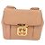 Chloé Borsa a Spalla in Pelle Chloe Chain Elsie Rosa Oro Auth 171670 D'oro - vista 13