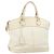 LOUIS VUITTON Borsa a Mano Suhari Lockit MM Pelle Bianca M91874 LV Auth 169782 Bianco