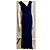 Vera Wang Vestido de noite com cauda e costas de renda Azul marinho - vista 2