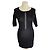 Schwarzes Strickkleid Maje