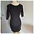 Schwarzes Strickkleid Maje - Ansicht 2