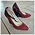 The Kooples Scarpe con tacco a zeppa bordeaux e nere Nero Rosso - vista 3