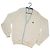 Cardigan Izod Lacoste de algodón blanco con bordes azules Beige