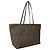 Fendi Zucca-Muster braune und gelbe Tragetasche