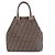 Fendi Zucca-Muster goldbraune Leder-Tote Golden - Ansicht 2