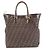 Fendi Zucca-Muster goldbraune Leder-Tote Golden - Ansicht 5