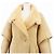 Céline Abrigo de lana y piel de cordero Celine Beige Camello - vista 2