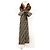 Fendi FENDI ROMA Maxi Lenço de Seda Wrappy Marrom