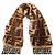 Fendi FENDI ROMA Maxi Lenço de Seda Wrappy Marrom - vista 12