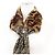 Fendi FENDI ROMA Maxi Lenço de Seda Wrappy Marrom - vista 3