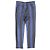 Timeless Pantaloni Chanel con strisce metalliche, zip e spacco Nero Blu Blu navy - vista 6
