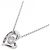 Autre Marque Collana Cuore di Diamanti PT900 PT850 Argento - vista 3