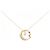 Autre Marque Collar de diamante de zafiro Au750 Dorado