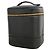 Vanity Chanel Bicolor Leder Kosmetiktasche Schwarz