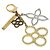 Portachiavi Bijou Sac Tapage Louis Vuitton Argento D'oro