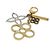 Portachiavi Bijou Sac Tapage Louis Vuitton Argento D'oro - vista 2