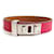 Hermès Hermes Mini Dog Leather Metal Bracelet Silvery  - view 1