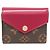 Cartera Monogram Zoe Louis Vuitton Castaño Fucsia