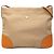 Borsa a tracolla Prada in tela beige con logo