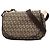 Borsa a tracolla in tela Zucchino marrone Fendi Marrone scuro