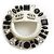 Spilla in metallo Coco Mark di CHANEL con strass Nero Argento