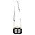 Borsa a tracolla ovale CD Signature di Christian Dior Nero Bianco - vista 13