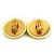 Orecchini in metallo con clip Coco Mark di Chanel D'oro Giallo - vista 5
