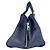 Borsa a mano in pelle Hammock Loewe in blu navy - vista 2