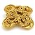 Spilla in metallo dorato Coco Mark di CHANEL D'oro - vista 2