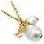 Collar Péndulo Perla Damier Louis Vuitton Blanco Dorado
