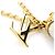 Collar Péndulo Perla Damier Louis Vuitton Blanco Dorado - vista 4