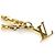 Collar Péndulo Perla Damier Louis Vuitton Blanco Dorado - vista 6
