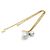 Collar Péndulo Perla Damier Louis Vuitton Blanco Dorado - vista 8