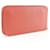 Cartera larga de seda Azap de Hermès Rosa  - vista 3
