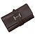 Llave de cuero marrón/marrón oscuro Hermès Castaño