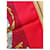 Hermès Foulard di Seta Cavalieri d'Oro Marrone Bianco Rosso Verde Gold hardware  - vista 8