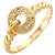 Anello con diamante Christian Dior in oro giallo 18K
