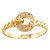 Anello con diamante Christian Dior in oro giallo 18K - vista 2