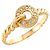 Anello con diamante Christian Dior in oro giallo 18K - vista 5